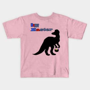 Funny dinosaur Easter day kids t-shirt Kids T-Shirt